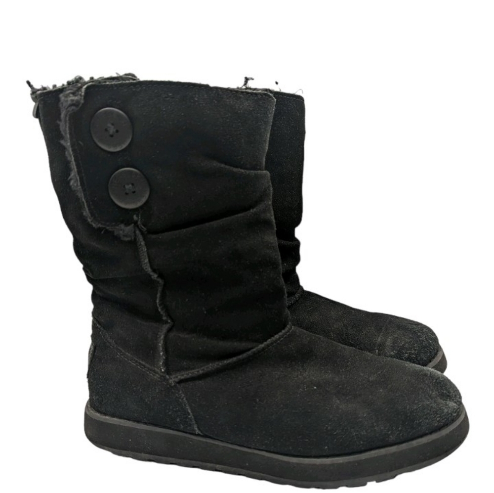 Skechers Women's Black Buttoned Winter Boots